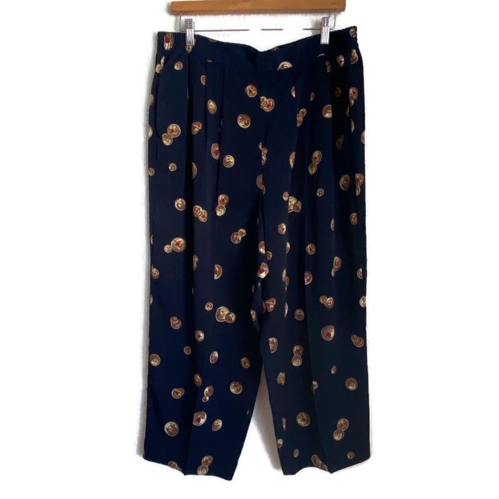 Vtg. Lauren Alexandra Coin Trousers Sz 18W